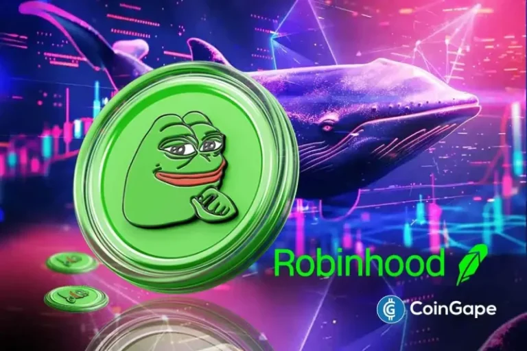PEPE Price Prediction as Whale Moves $25M From Robinhood- Is a Breakout to $0.00002 Next?